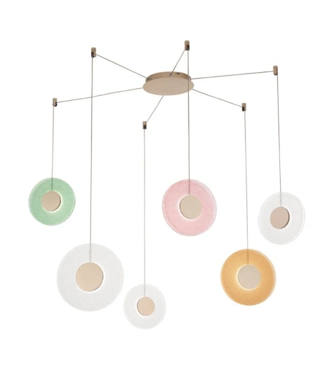 Полилей candy, multicolor, ondaluce, led 40w, 3000k, 4000lm, SO.CANDY/RG.6