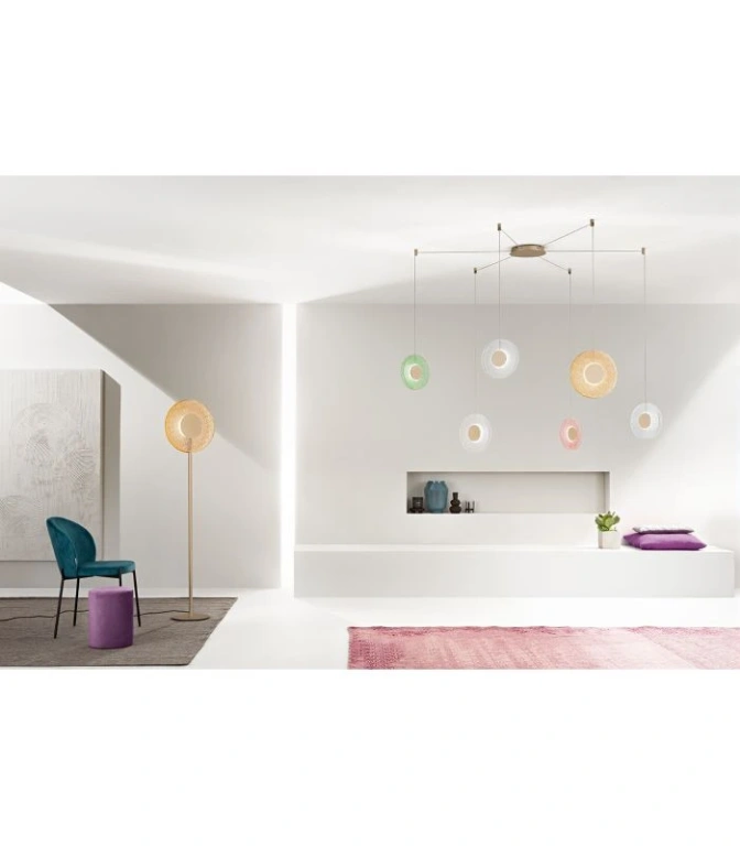 Полилей candy, multicolor, ondaluce, led 40w, 3000k, 4000lm, SO.CANDY/RG.6
