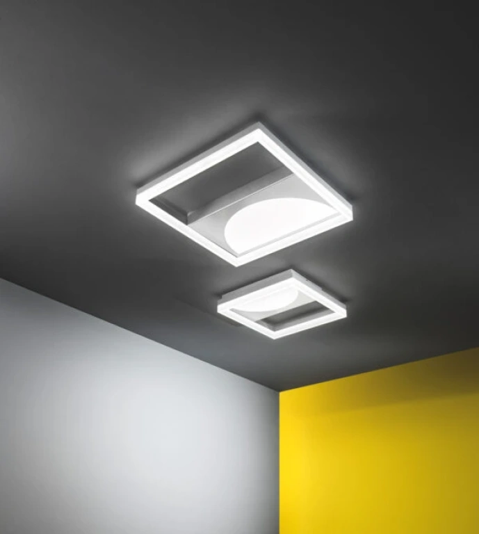 Плафон art, silver, ondaluce, led 32w, 3000k-4000k, 3200lm, PL.ART/MD-SILVER