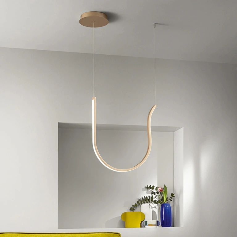 Пендел arqua, oro, ondaluce, led 42w, 3000k, 4200lm, SO.ARQUA/ORO