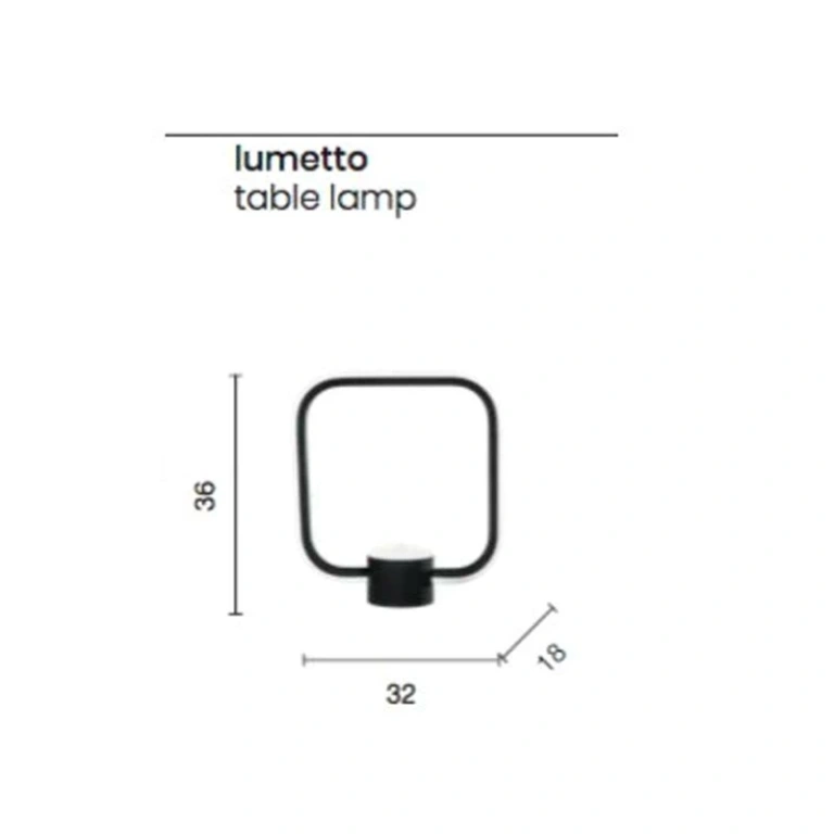 Настолна лампа alfa, oro, ondaluce, led 18w, 3000k, 1800lm, LT.ALFA/ORO