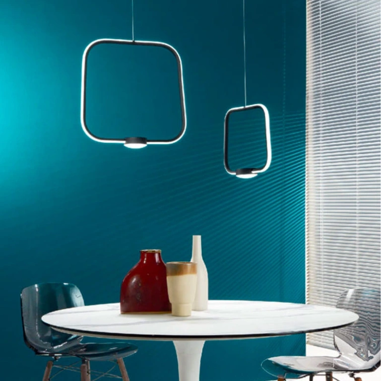 Пендел alfa, nero, ondaluce, led 28w, 3000k, 2800lm, SO.ALFA/PC-NERO