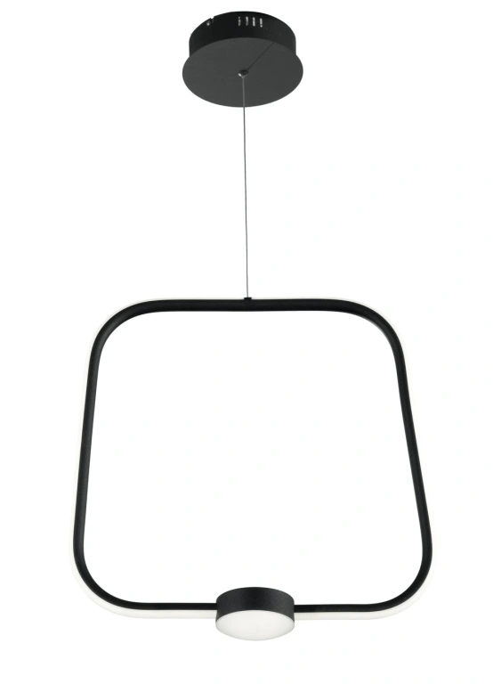 пендел alfa, nero, ondaluce, led 35w, 3000k, 3500lm, SO.ALFA/GR-NERO