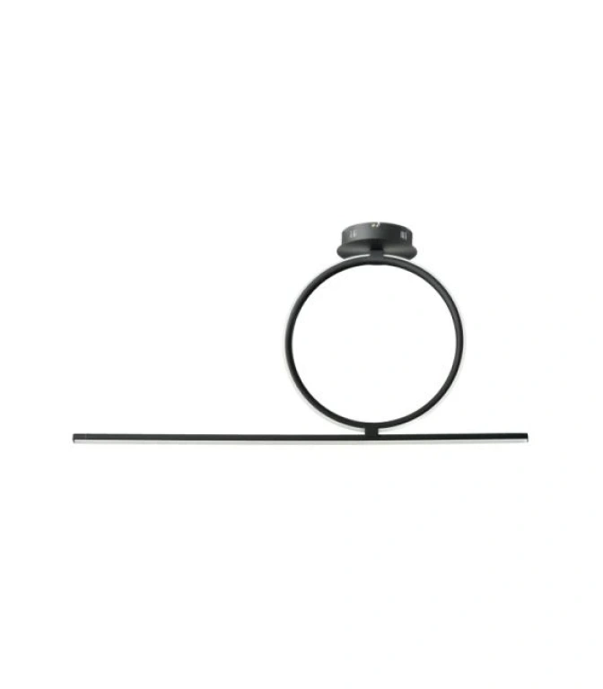 Плафон acrobat, nero, ondaluce, led 35w, 3000k, 3500lm, PL.ACROBAT.40/NERO