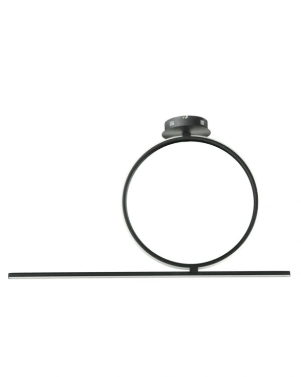 Плафон acrobat, nero, ondaluce, led 42w, 3000k, 4200lm, PL.ACROBAT.50/NERO