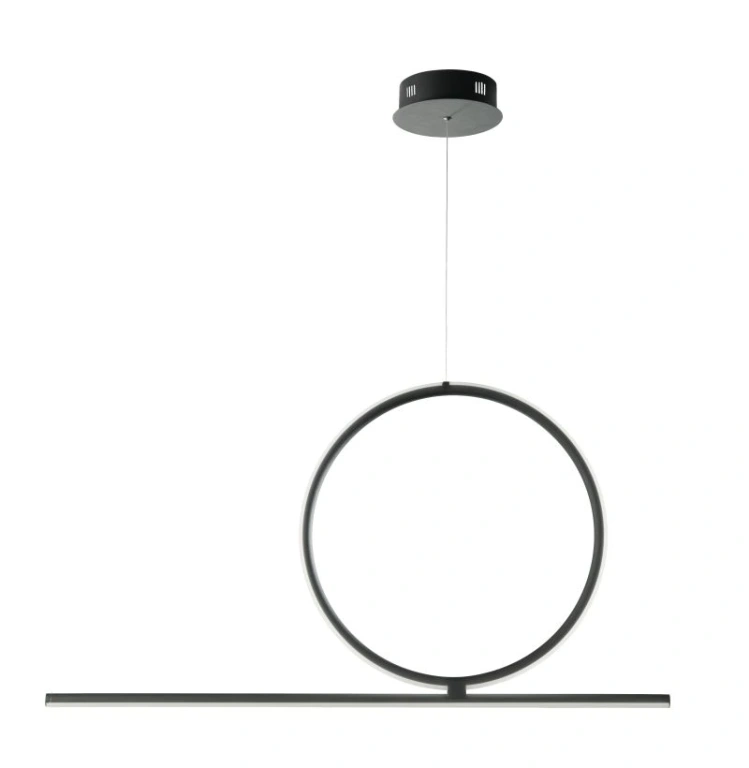 Полилей acrobat, nero, ondaluce, led 42w, 3000k, 4200lm, SO.ACROBAT.50/NERO