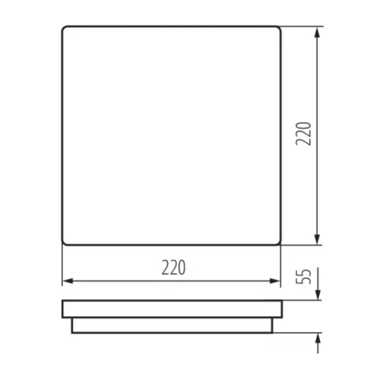Плафон със сензор за движение beno, графит, kanlux, led 18w, 4000k, 1400lm, 32949