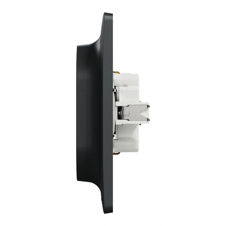 Контакт двоен, антрацит, 16A - 250V, unica new, schneider, nu206754