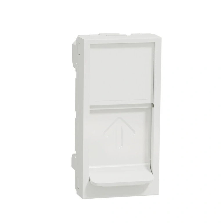 резервно капаче за едномодулна розетка rj45, бяло, unica new, schneider, nu946018