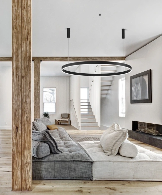 Пендел motif, black, nova luce, led 80w, 3000k, 6000lm, 9530204