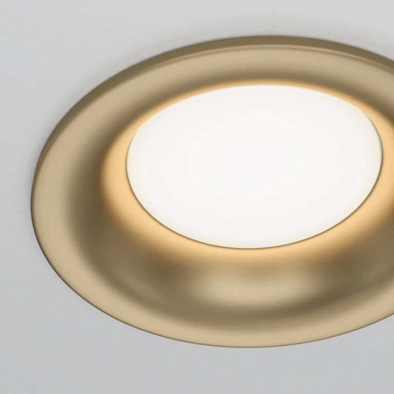 Луна Slim, matte gold, maytoni, 1xgu10, dl027-2-01-mg