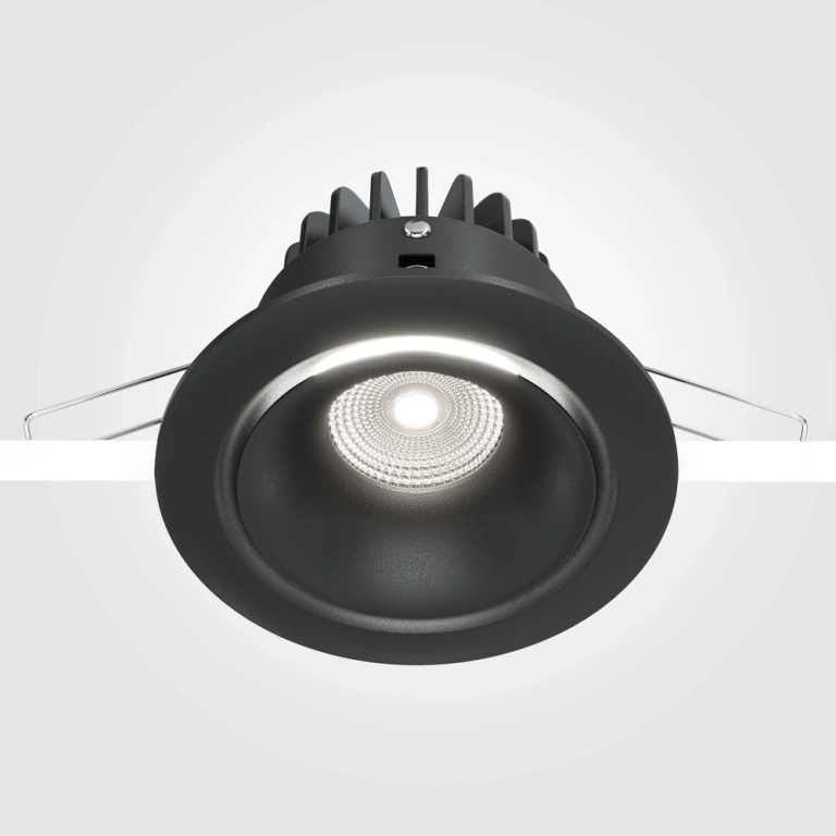 Луна Yin, black, maytoni, led 12w, 4000k, 830lm, dl031-l12w4k-b