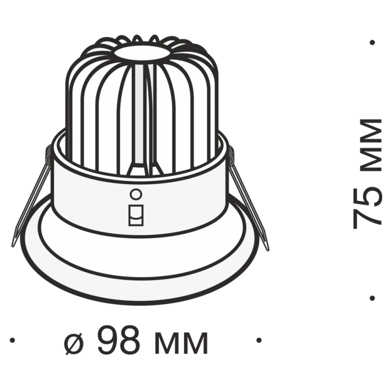 Луна Yin, black, maytoni, led 9w, 3000k, 650lm, dl031-2-l8b