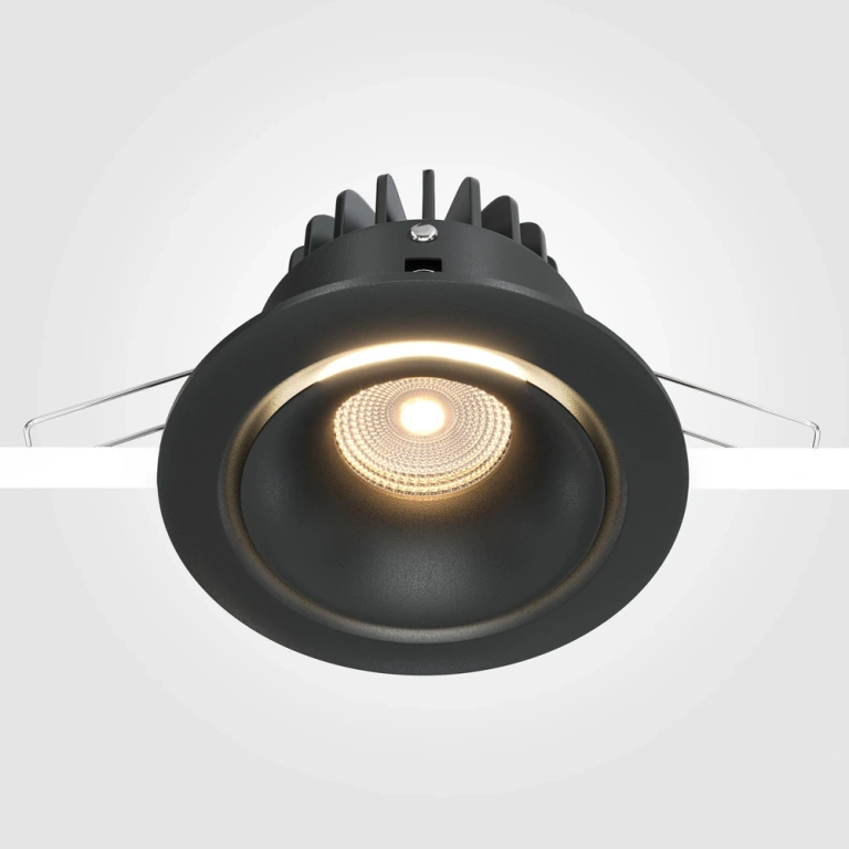 Луна Yin, black, maytoni, led 12w, 3000k, 790lm, dl031-2-l12b