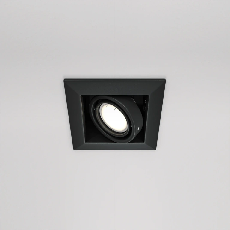 Луна Metal Modern, black, maytoni, 1xgu10, dl008-2-01-b