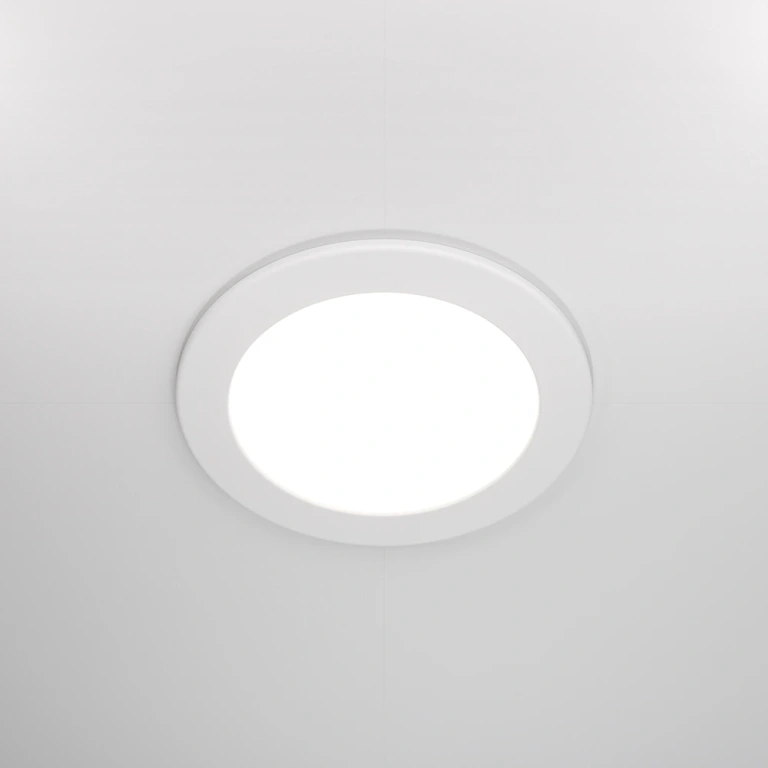 Луна Stockton, white, maytoni, led 12w, 3000 - 6000k, 1000lm, dl016-6-l12w