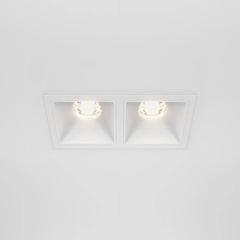 Луна Alfa LED, white, maytoni, led 20w, 3000k, 1000lm, dl043-02-10w3k-d-sq-w