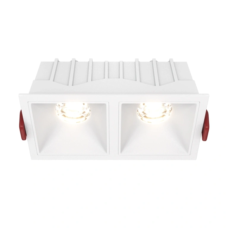 Луна Alfa LED, white, maytoni, led 20w, 3000k, 1000lm, dl043-02-10w3k-d-sq-w