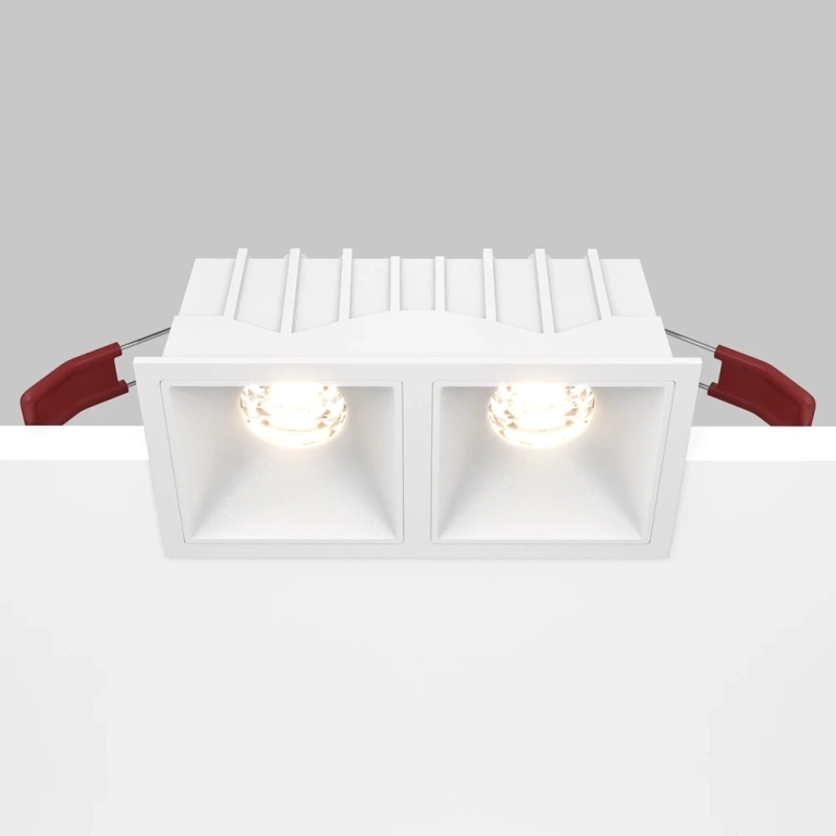 Луна Alfa LED, white, maytoni, led 20w, 3000k, 1000lm, dl043-02-10w3k-d-sq-w