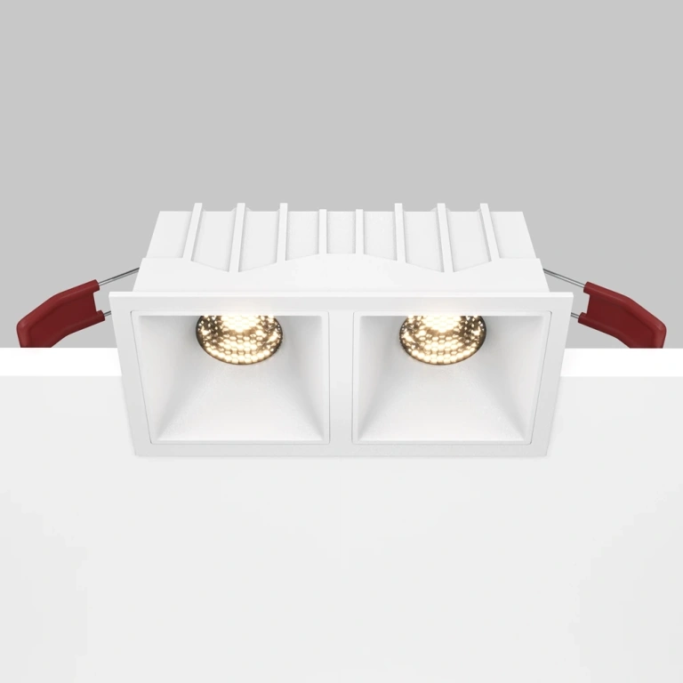 Луна Alfa LED, white, maytoni, led 20w, 3000k, 1000lm, dl043-02-10w3k-d-sq-w