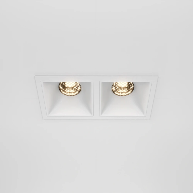 Луна Alfa LED, white, maytoni, led 20w, 3000k, 1000lm, dl043-02-10w3k-d-sq-w