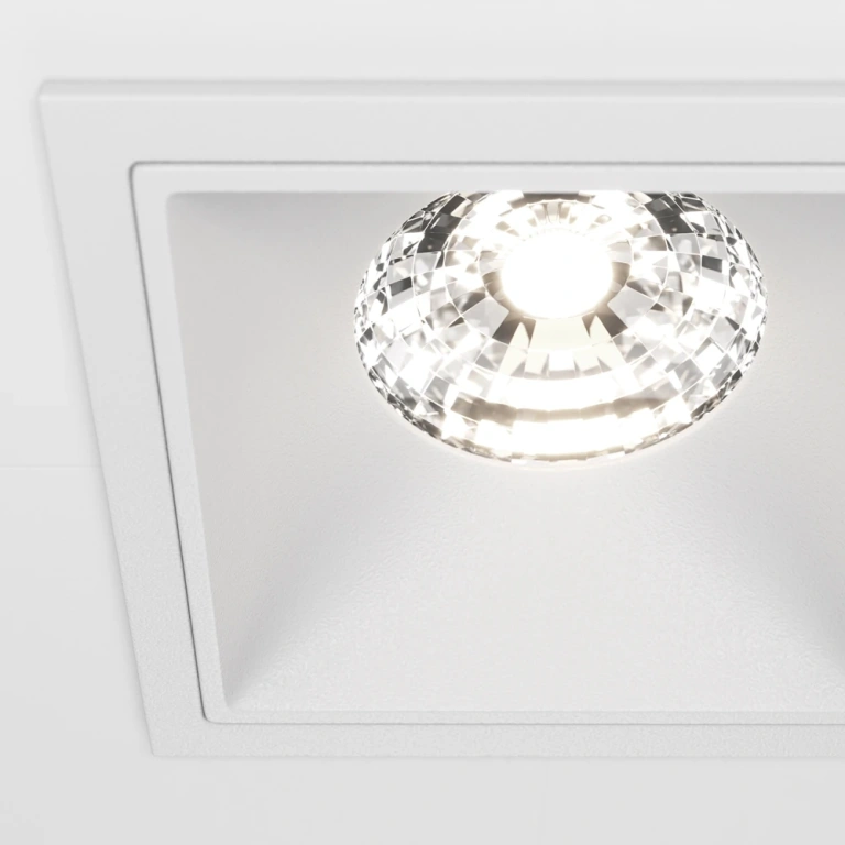 Луна Alfa LED, white, maytoni, led 15w, 4000k, 1250lm, dl043-01-15w4k-d-sq-w