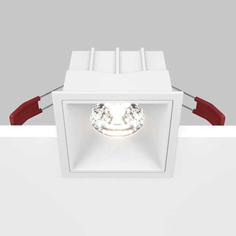 Луна Alfa LED, white, maytoni, led 15w, 4000k, 1250lm, dl043-01-15w4k-d-sq-w