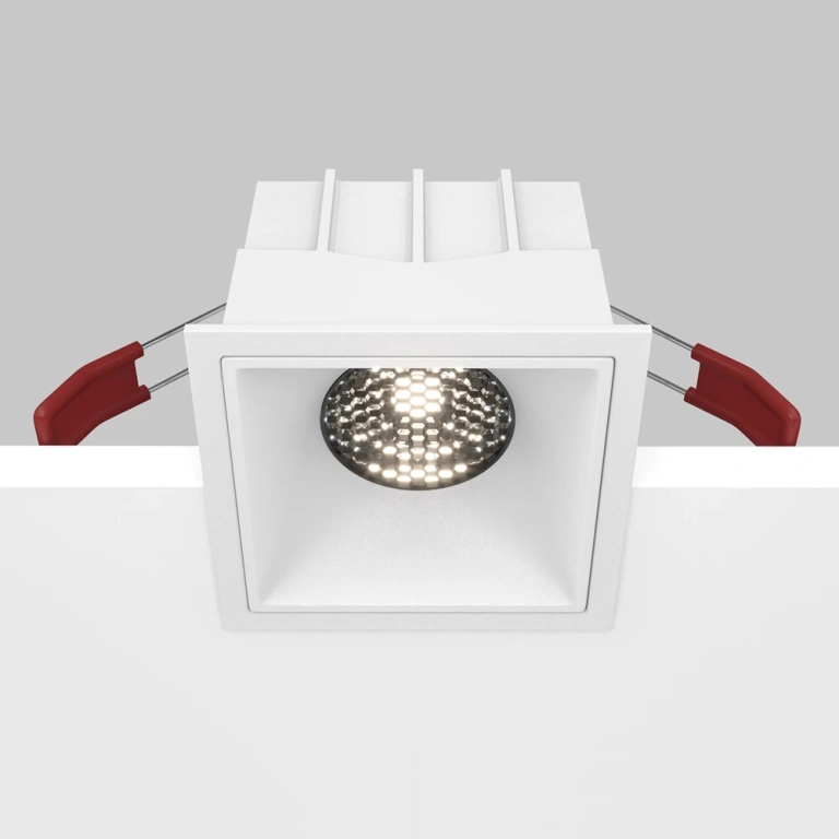 Луна Alfa LED, white, maytoni, led 15w, 4000k, 1250lm, dl043-01-15w4k-d-sq-w