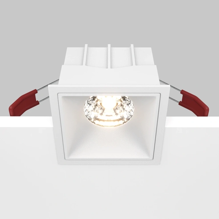 Луна Alfa LED, white, maytoni, led 15w, 3000k, 1150lm, dl043-01-15w3k-sq-w