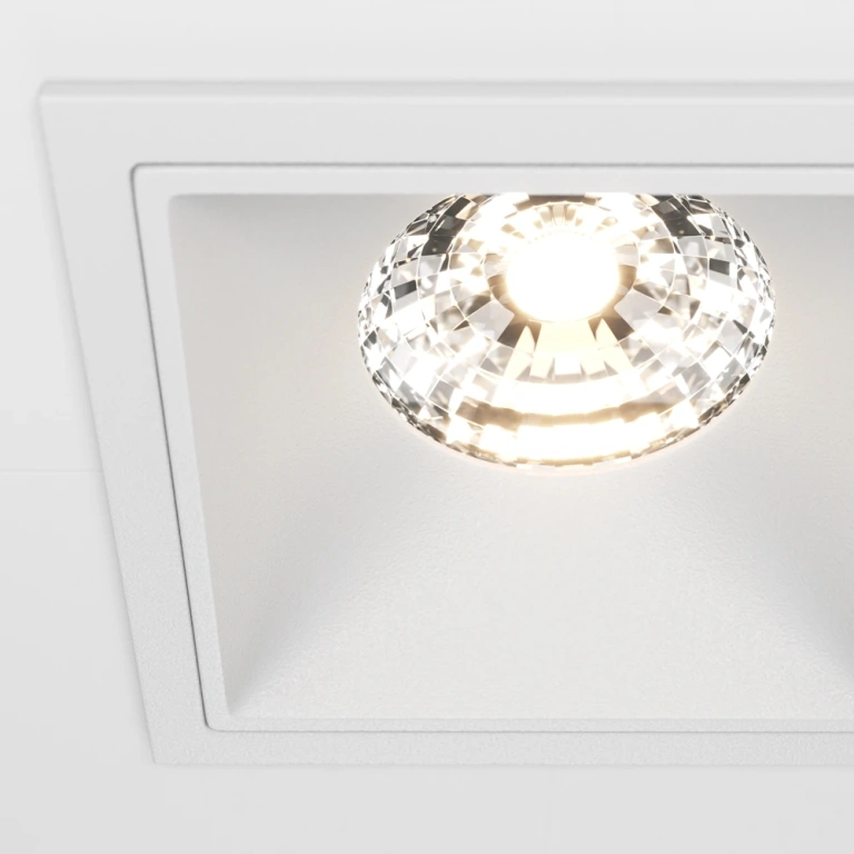 Луна Alfa LED, white, maytoni, led 15w, 3000k, 1150lm, dl043-01-15w3k-sq-w
