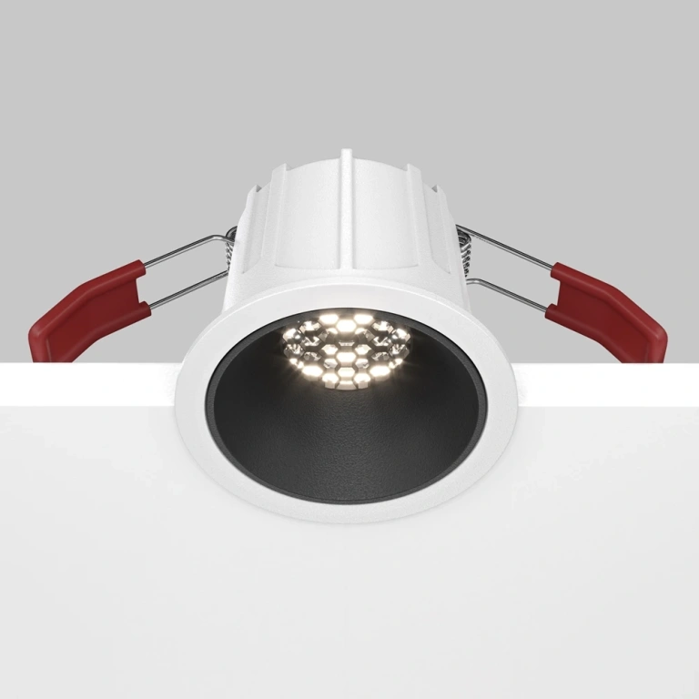 Луна Alfa LED, white and black, maytoni, led 10w, 4000k, 500lm, dl043-01-10w4k-d-rd-wb