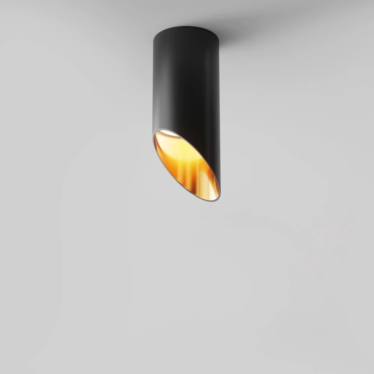 Луна за външен монтаж Lipari, black with gold, maytoni, 1xGU10, c044cl-01-15gu10-b