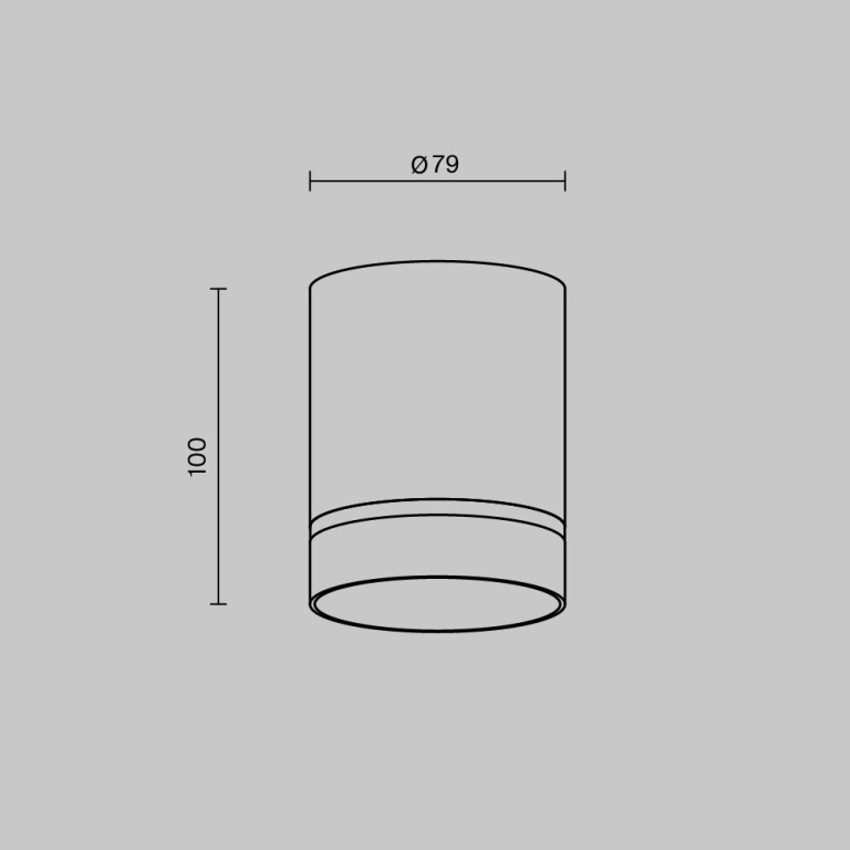 Луна за външен монтаж Orlo, black, maytoni, led 9w, 3000k, 250lm, c085cl-9w3k-b