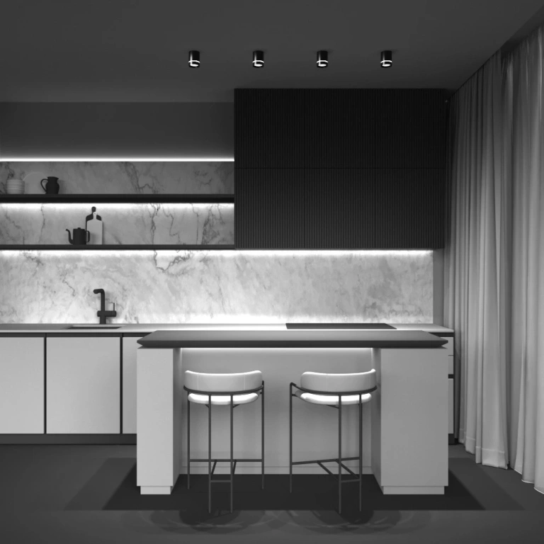 Луна за външен монтаж Orlo, black, maytoni, led 9w, 3000k, 250lm, c085cl-9w3k-b