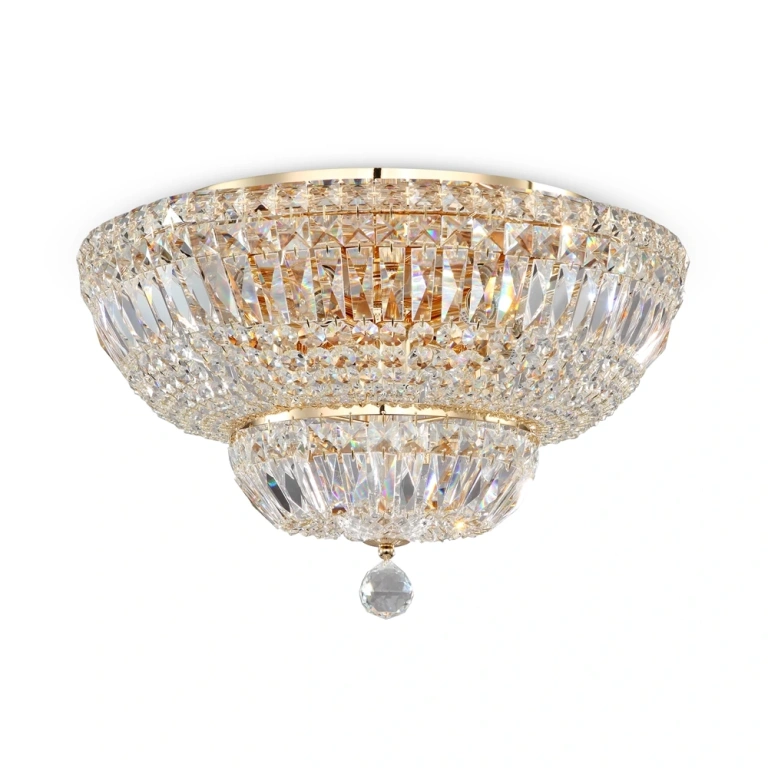 Полилей Basfor, gold, maytoni, 12xE14, dia100-cl-12-g