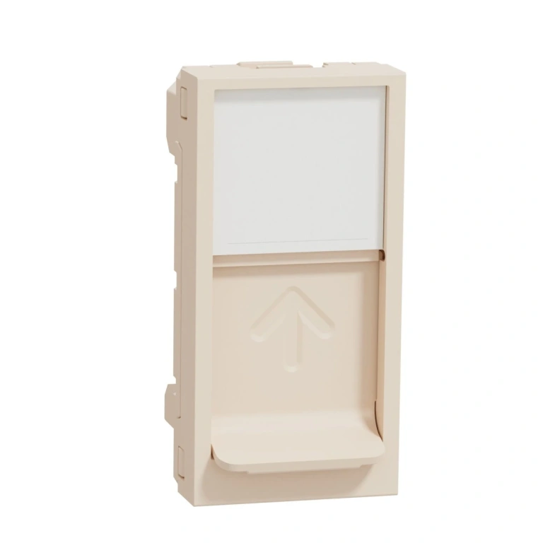 Резервно капаче за едномодулна розетка rj45, слонова кост, unica new, schneider, NU946044