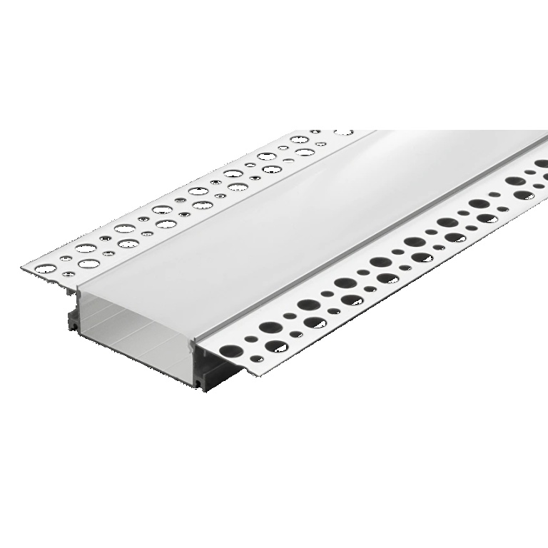 Алуминиев профил за led лента, за гипсокартон, 3м, широк, 46мм, utralux, apg335