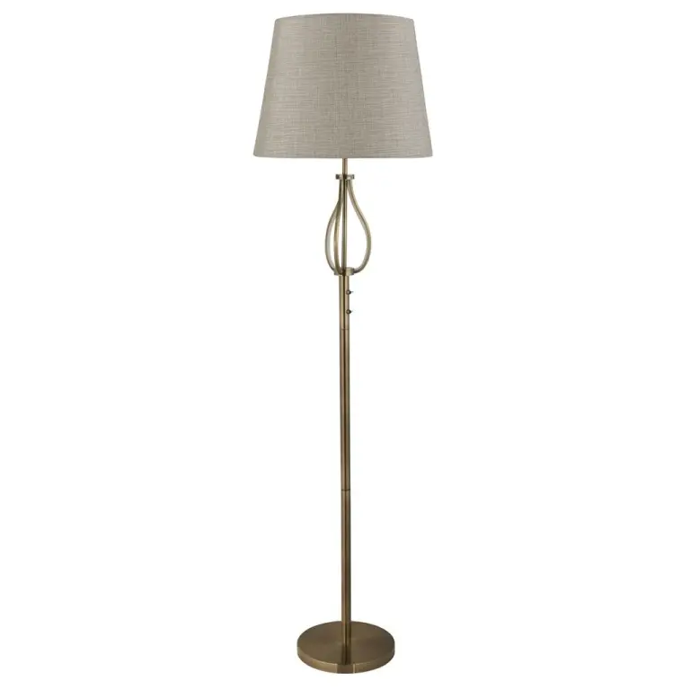 Лампион vegas, античен месинг, searchlight, 1xe27+led 6w, 3500k, 205lm, eu7485ab
