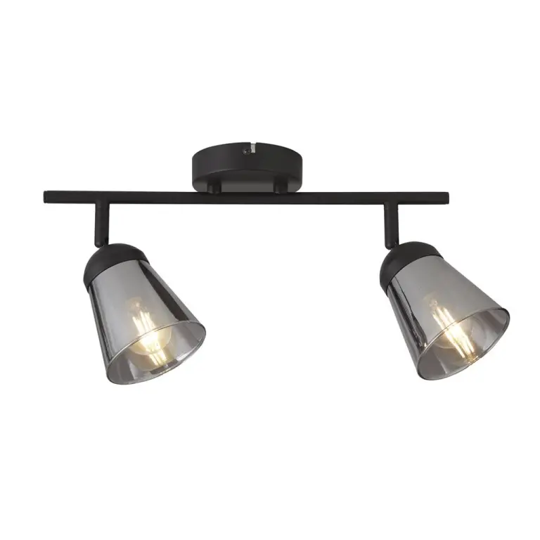 Спот mega, черен, 2xe14, searchlight, 61170-2sm