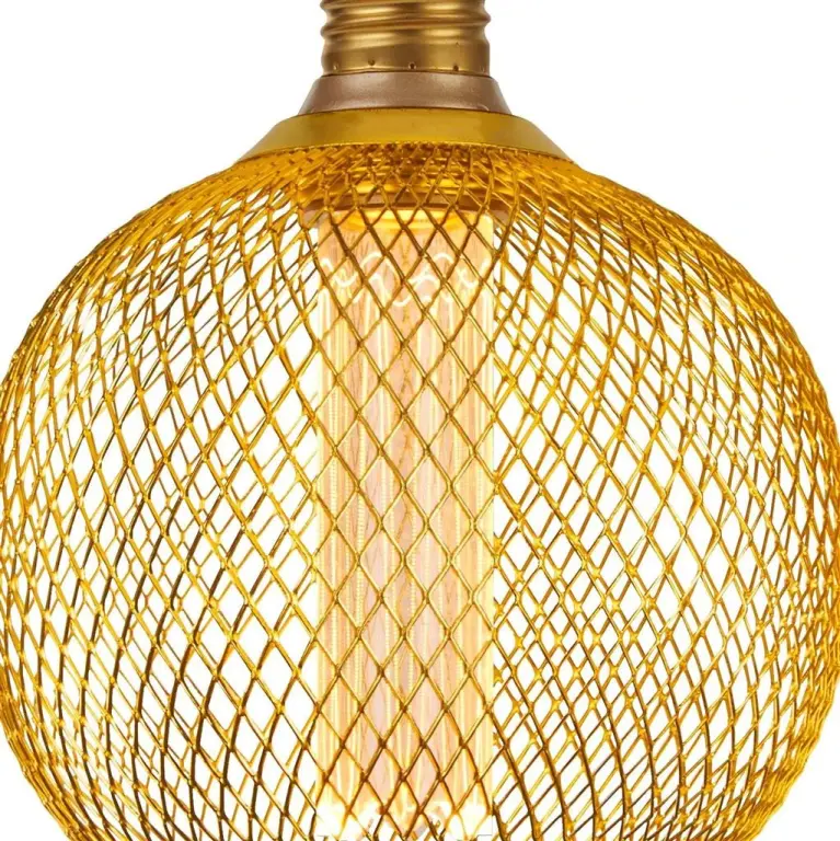 Led лампа 3.5w wire, e27, злато, searchlight, топла светлина, 1800k, 120lm, 16003go