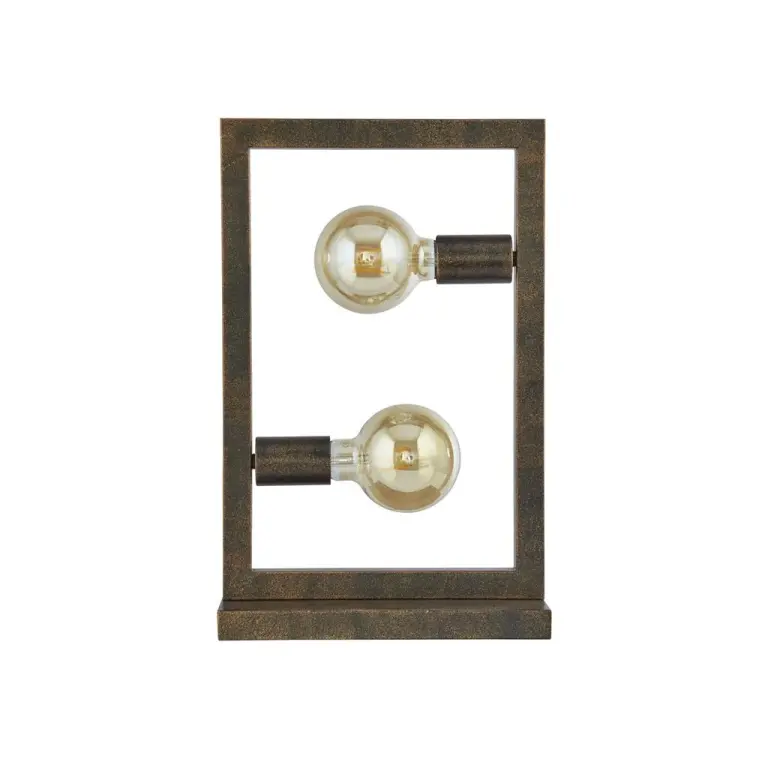 Настолна лампа oblong, rustic brown, searchlight, 2xE27, eu24101-2ru
