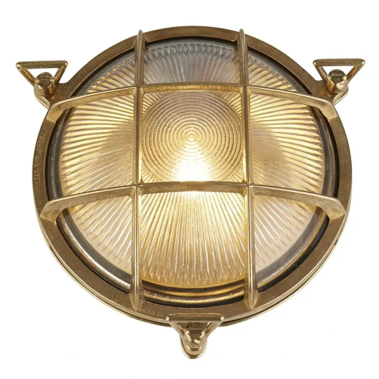 Градински плафон bulkhead, античен месинг, searchlight, 1xe27, 30361pb