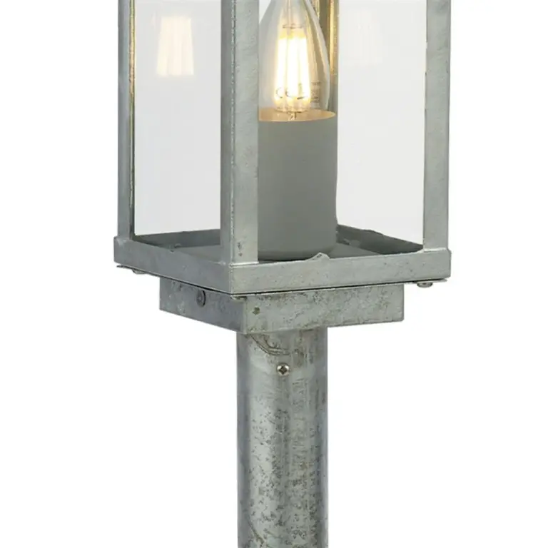 Градински стълб box, сив, searchlight, 1xe27, 90151-500si