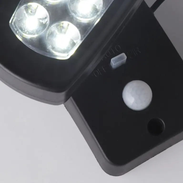 Соларен аплик със сензор за движение, solar, черен, searchlight, led 2.5w, 3000k, 500lm, 67423bk-pir
