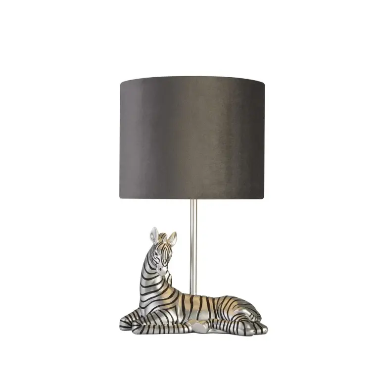 Настолна лампа zebra, хром, searchlight, 1xe27, eu60941