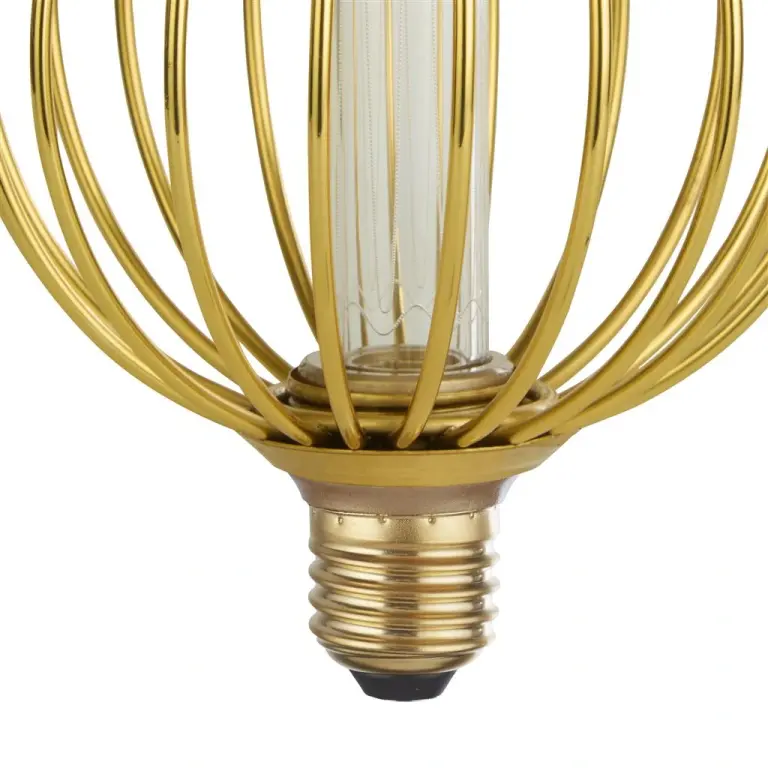 Led лампа 3.5w wire, e27, злато, searchlight, топла светлина, 1800k, 120lm, 16004go
