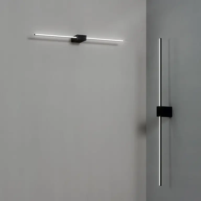 Аплик THEO AP D075 NERO, black, ideal lux, 13,5w, 3000k, 870lm, 311760