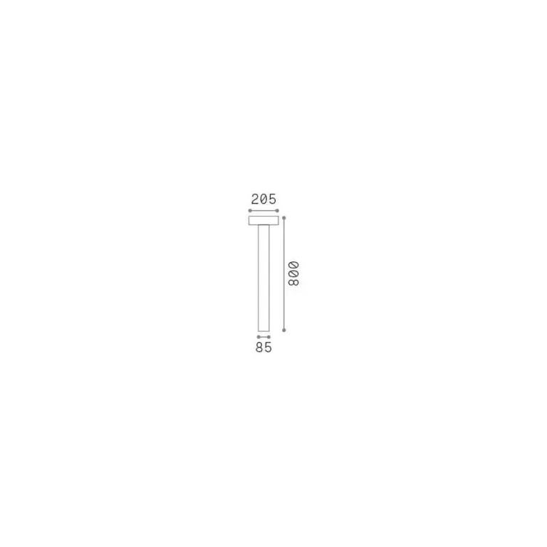 Градински стълб tesla pt4 h80 coffee, coffee, ideal lux, 4xG9, 326924