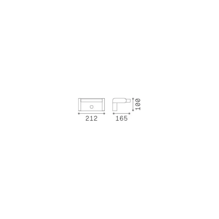 Градински аплик SWIPE AP SENSOR GRIGIO, grey, ideal lux, led 21w, 3000k, 2000lm, sensor, 326870