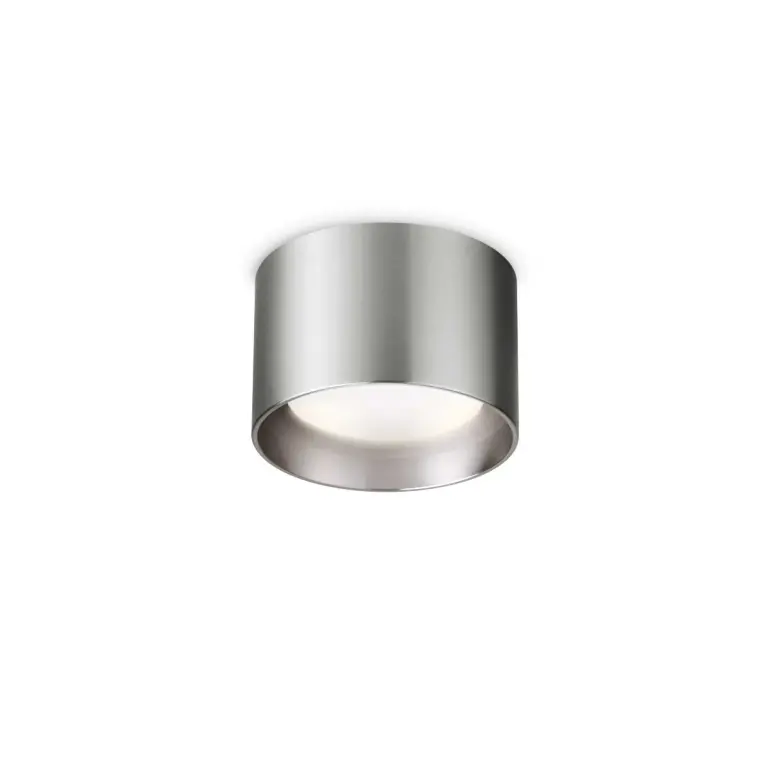 луна SPIKE PL1 ROUND NICKEL, nickel, ideal lux, 1xGX53x15w, 3000k, 910lm, 314303